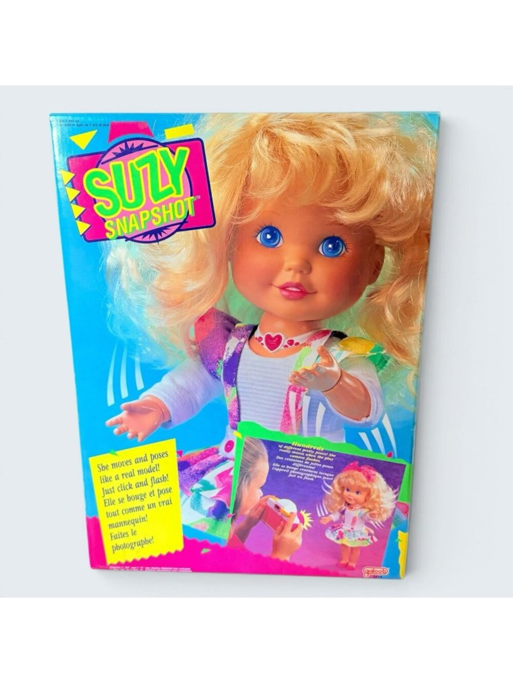 NEW 90s Galoob Suzy Snapshot Toy Play Doll Model Poses And Moves New